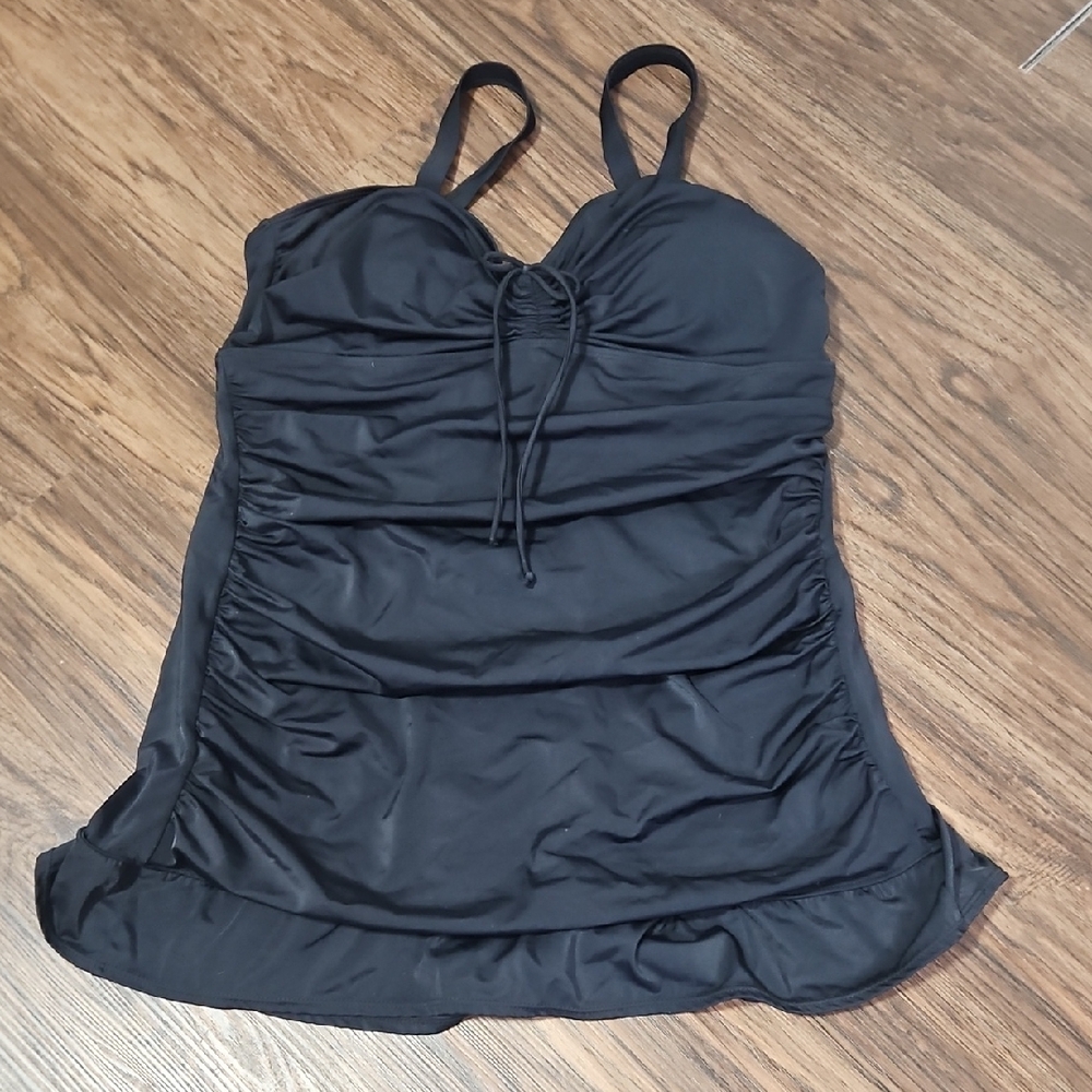 Septangle Black Vintage Style Swimdress